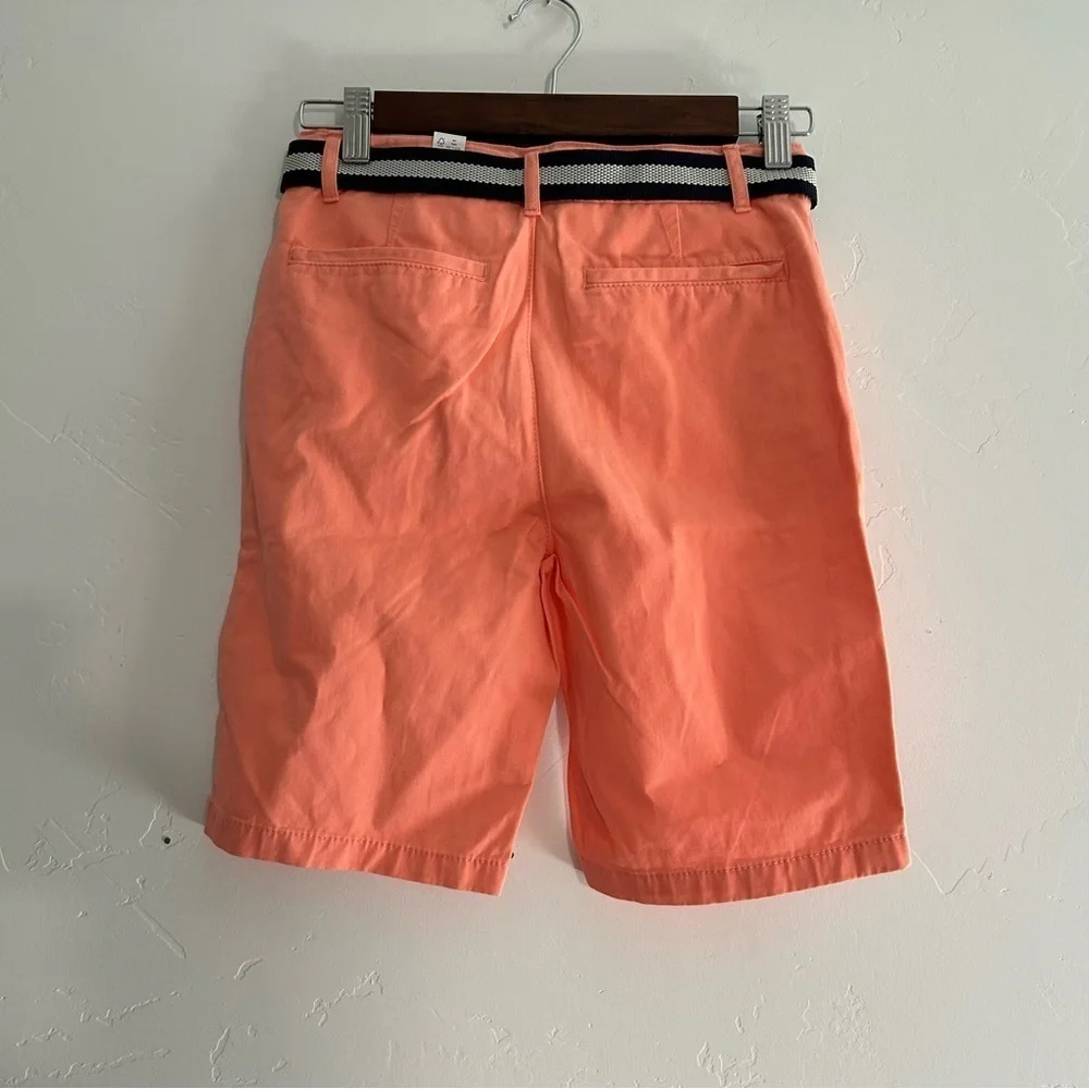 NWT Childrens‎ Place Coral Bermuda Shorts Belted Spring Easter Size 10
